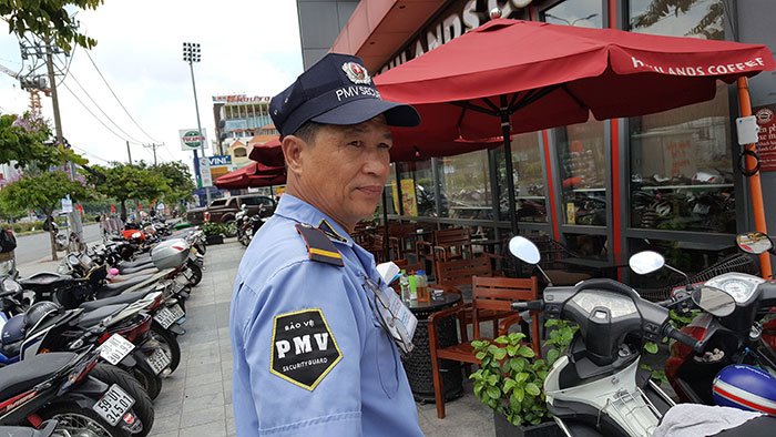 Salary of a cafe security guard